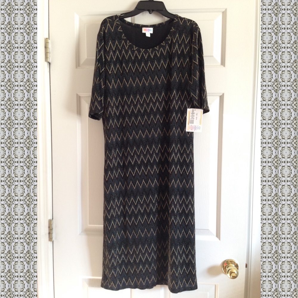 THIS DRESS SPARKLES NWT Lularoe 2xl Elegant Julia